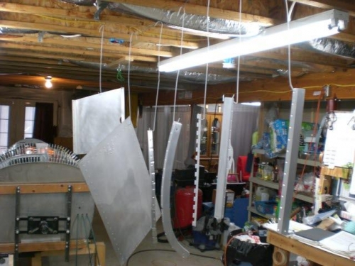 Parts washed and drying