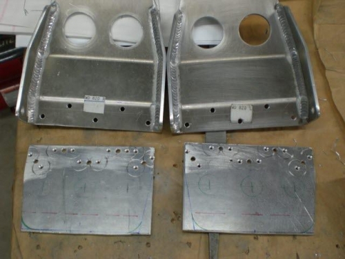 Nutplates drilled and c'snk