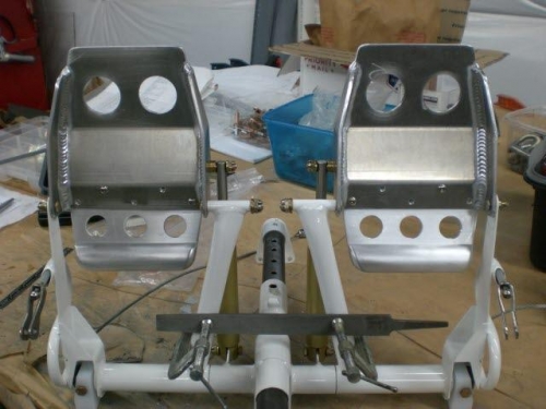 Pedals with master cyls