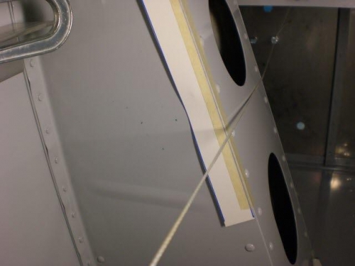 Preparing to mark tower holes