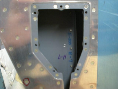 Trim access nut plates installed