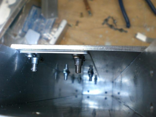 Inside view of backing plate