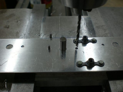 Manually drilling nutplate rivet holes