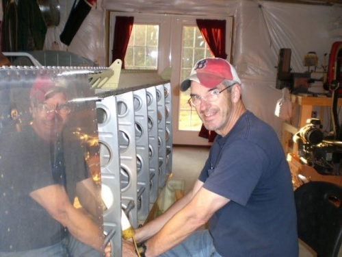 Posing for Kathryn looking like I am doing something