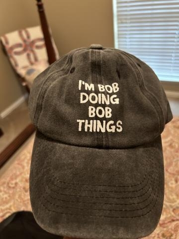 Teresa bought me a hat.....