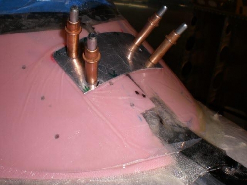 Fairings joined with fglass  on skirt exterior