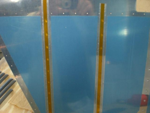 Dimpled and ready to rivit with rivet tape