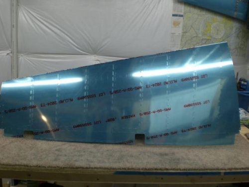 Received New Rudder Skin!