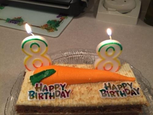 Her favorite....carrot cake