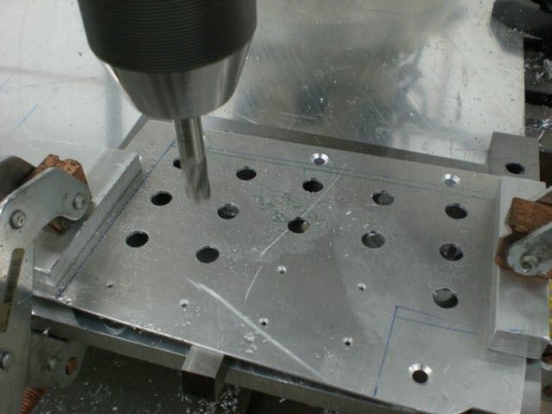 Real CB panel holes cut