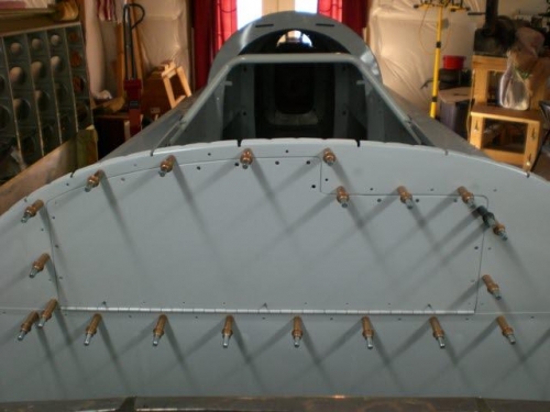 Installed panel to check fit