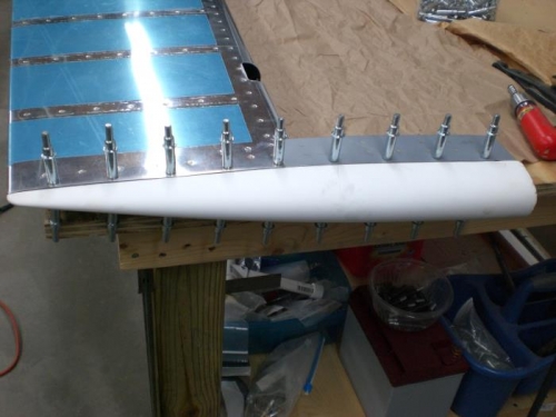 Fiberglass tip refitted and installed