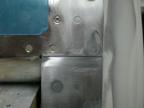 Cleaned out lap joint