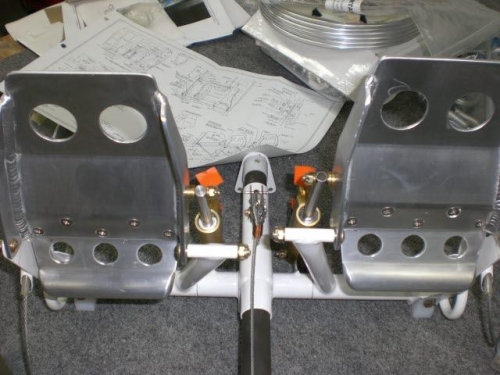 Assembled Rudder Pedals