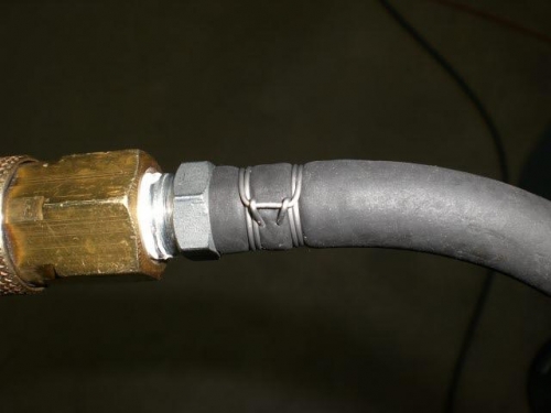 Repair air hose with Clamptite