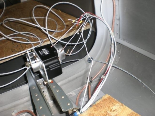 Routing Pitch Servo and Trim wires