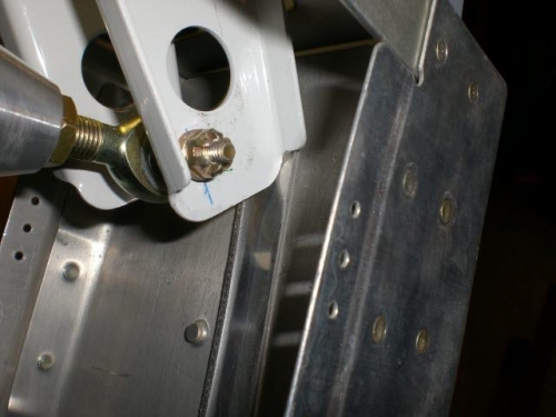 Left horn with .040 shim spacer