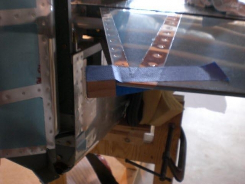 Blocks secured to elevator