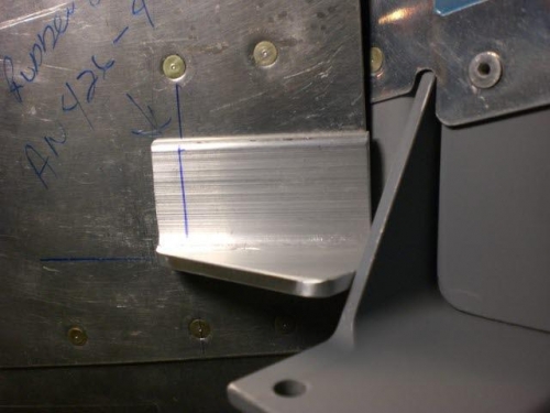 Checking angle contact with stop