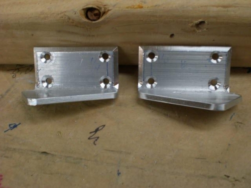 Rudder Stops drilled and c'snk
