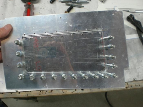 Fitting door and hinge