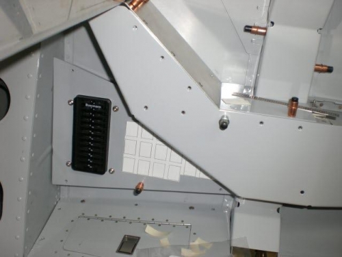 Modified console installed - Note CB layout