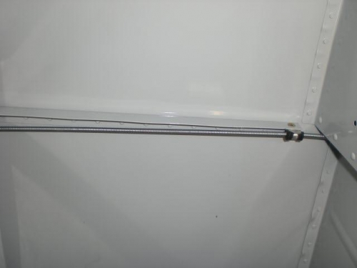 Routing thru right gear tower