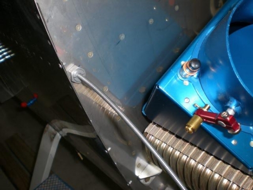 Thru lower baggage and F/W