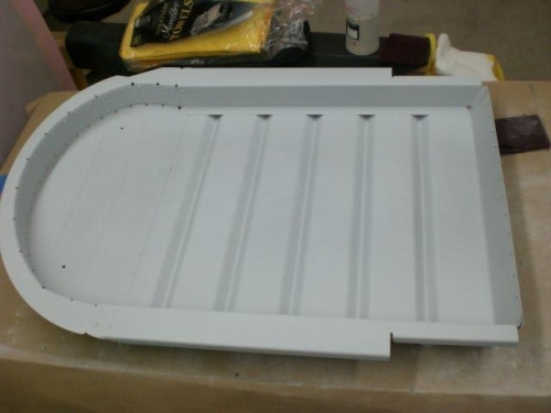 Primed...sanding process begins