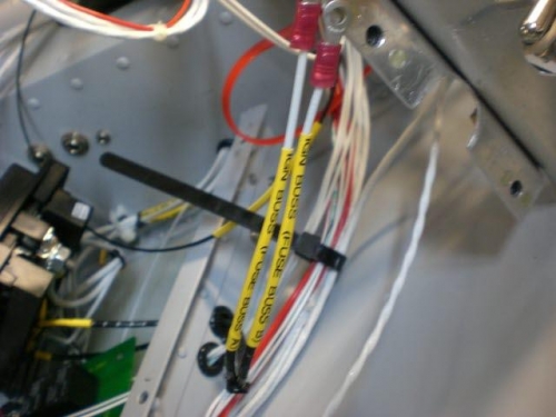 Ignition Buss wires labeled with terminals
