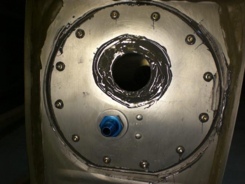 Proseal applied.....very messy!