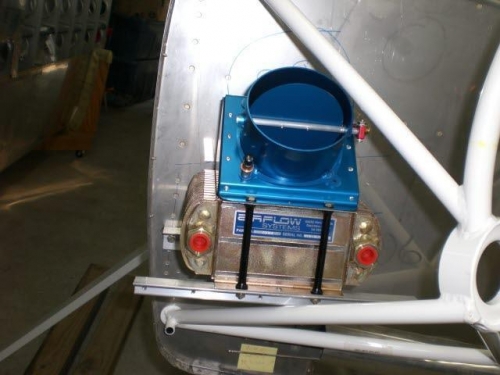 Initial hole drilled to start the process