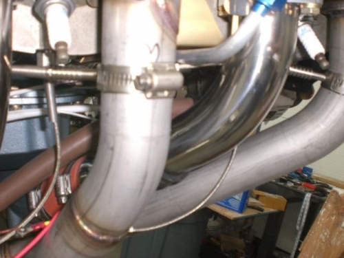 Exhaust pipes and EGT probes