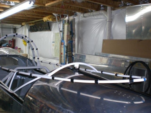 Rubber standoffs rear view