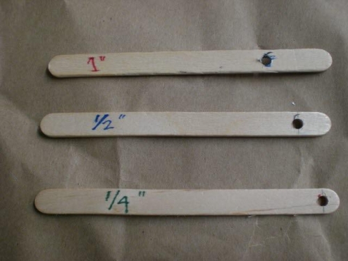 Contouring Popcicle Sticks