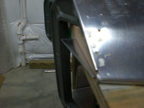 Bends on elevator complete and riveted