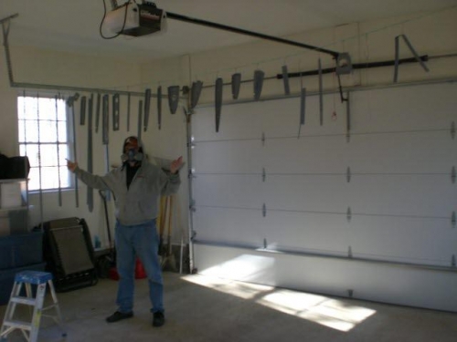 Parts drying in very toasty garage