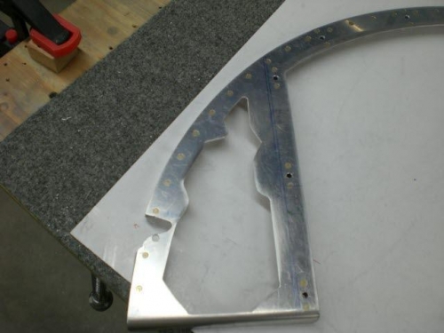 Left subpanel cutout modified for vent