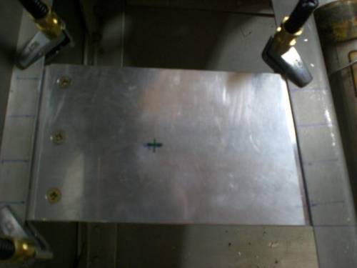 Mark the selector mount location.