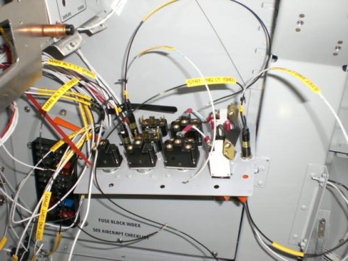 Working Right Console Panel in aircraft