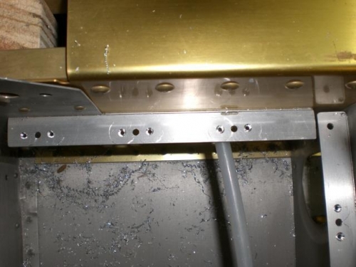 Nutplate holes drilled and C'snk