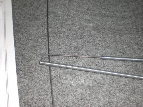 Parking brake cable cut to length