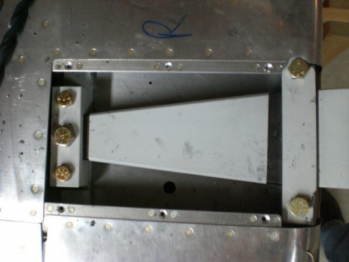 Inboard bracket holes complete
