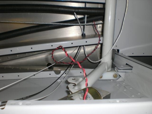Wires to actuator