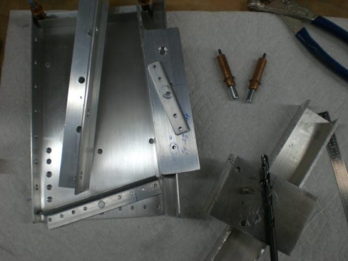 Battery tray parts removed