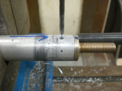Drilling cap holes
