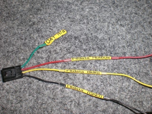 First wires labeled
