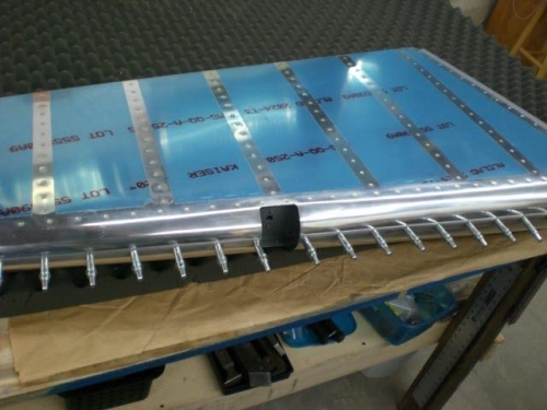 Leading edges rolled and ready to rivet