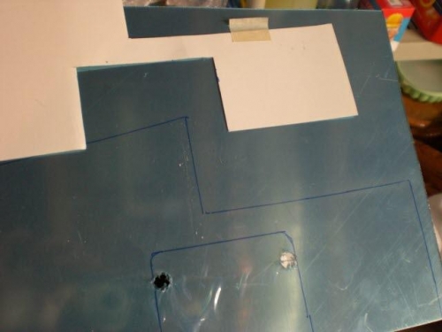 Pattern for top made and marked