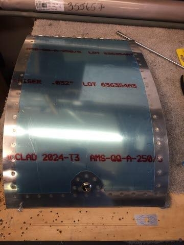 Completed baggage door